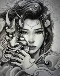 As samurai tattoos, geisha is also a famous tattoo from asian tattoo art. David Hoang åœ¨ Instagram ä¸Šå'å¸ƒ Geisha Sketch Chronicink Chronicinkasian Fytsupplies Chronicink Asi Geisha Tattoo Japan Tattoo Design Japanese Geisha Tattoo