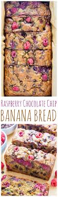 Healthy Raspberry Chocolate Chip Banana Bread Baker By Nature Recipe Chocolate Chip Banana Bread Raspberry Chocolate Chip Moist Banana Bread