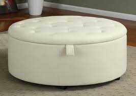 Round Fabric Storage Ottoman Coffee Table Eidolonai Fabric Storage Ottoman Storage Ottoman Coffee Table Leather Coffee Table