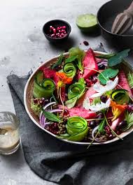 Lentil Watermelon Salad A Perfect For Barbecues Or Breezy Midweek Lunch Recipe Watermelon Salad Recipes Food Watermelon Salad