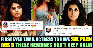 This list outlines the names of popular lead film actresses, who previously worked or are currently working in the tamil film industry kollywood, based in chennai, tamil nadu, india. First Ever Tamil Actress To Have Six Pack Abs Check Pictures Chennai Memes