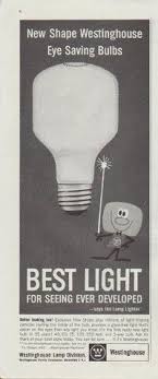 1961 Westinghouse Ad New Shape Westinghouse Eye Saving Bulbs Bulb Westinghouse Saving