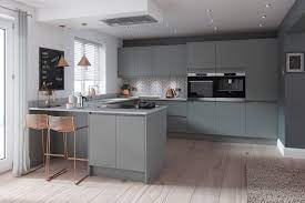 Grey gloss kitchen units ukzn learn 21. Buy Luca Heron Grey Kitchen Doors At Trade Prices Diy Kitchens