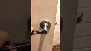 Fortunately, you can replace your glass shower door without the help of a han. How To Unlock Commercial Bathroom Door Youtube