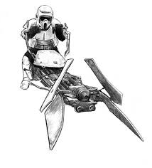 Scout On Speeder Bike By Jasonpal On Deviantart Star Wars Art Star Wars Characters Star Wars Wallpaper