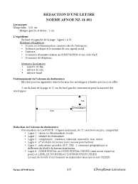 Nom de l'entreprise a l'attention de nom du recruteur adresse de l'entreprise code postal ville. Afnor Enveloppe Communication Ecrite