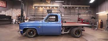 The seat is a simple asphalt saturday night special. Custom Chevrolet C10 Flatbed Truck Video Gm Authority