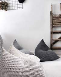 Bean Bags Made With 100 Cotton Cord Eco Friendly Comfy Pieces Of Furnishing For Every K Poltrone A Sacco Idee Arredamento Soggiorno Arredamento Salotto Idee