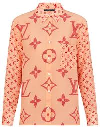 Free shipping on orders $50+ Louis Vuitton Giant Monogram Print Orange Shirt Incorporated Style