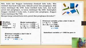 #contoh soal cerita spldv metode campuran. Spltv Soal Cerita Metode Gabungan Eliminasi Substitusi Youtube