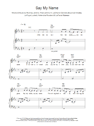 Here you got a solid plan b option. Say My Name Partituras Destiny S Child Piano Voz Y Guitarra