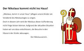 Gegen 18 uhr landet sein schiff am anleger vor dem alten seestern, hullerner straße. Der Nikolaus Kommt Nicht Ins Haus Hallo Wippingen