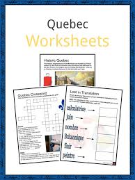 French worksheets number worksheets teacher worksheets worksheets for kids printable worksheets free printable french flashcards. Quebec Facts Worksheets History Geography Economy For Kids