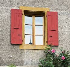French Shutters For Windows Just Love These Windows The Overlapping Gives Such Character Rustic Shutters Shutters Exterior Wood Shutters Exterior