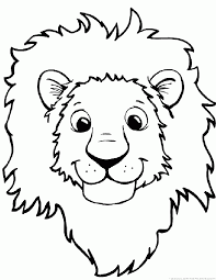 Lion Coloring Pages What tools materials are used for lion face drawing color video baby cartoon online pencil.