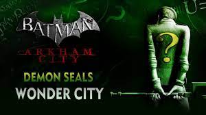 Note that stepping onto it will cause a timer to start #2. Batman Arkham City Demon Seals Wonder City Youtube