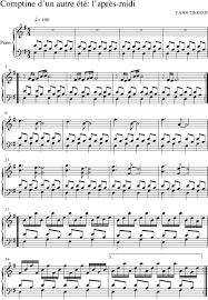 Comptine D Un Autre été L Après Midi Piano Comptine Dun Autre Ete Lapres Midi Yann Tiersen Piano Sheet Music Scribd Piano Sheet Music Piano Sheet Sheet Music
