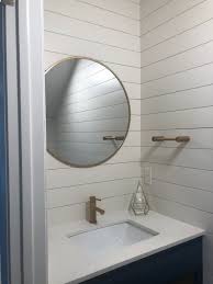 Maybe you would like to learn more about one of these? Half Bath Shiplap With Navy And Gold Farmhouse Bathroom Houzz