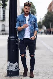 Jean Jacket Outfits For Men Mens Fashion Denim Mens Casual Outfits Mens Outfits