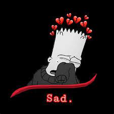 Are there any sad wallpapers of bart simpson? Sad Bart Edit 1080x1080 Shefalitayal