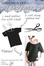 Dndesign Diy Off Shoulder Top T Shirt Diy Off Shoulder Diy Diy Off Shoulder Top