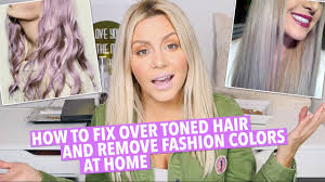How To Fix Over Toned Hair At Home Youtube