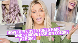 But the solution was already in my bathroom.' i needed to fix it. How To Fix Over Toned Hair At Home Youtube
