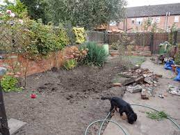 How to remove river rock from a garden bed. Removing Concrete In The Garden Kezzabeth Diy Renovation Blog
