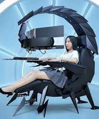 It will encourage good posture,. This Giant Scorpion Gaming Chair Is A Zero Gravity Computer Workstation That Cocoons You