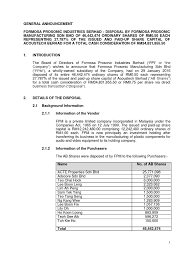 Ylc group of companies are involved in various sectors such as manufacturing, marketing and distribution of fast. Fpi Disposal Of Shares By Fpm In Ab Leverage Finance Mergers And Acquisitions