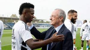 Florentino ensalza a Vinicius: "Para nosotros y gran parte de los  aficionados, eres el mejor del mundo"