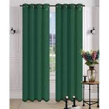 Find the perfect decorative accents at hayneedle, where you can buy online while you explore our room designs and curated looks for tips, ideas & inspiration to help you along the way. 2 Panel Mira Solid Hunter Green Semi Sheer Window Faux Silk Antique Bronze Grommets Curtain Drapes 55 Wide X 63 Length Walmart Com Walmart Com