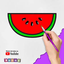 Easy Fruit Drawing For Children How to draw a watermelon, see the website. easy fruit drawing for children