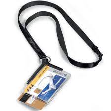 Complete your brand with custom stickers & tags! Durable Card Holder Deluxe Acrylic Duo With Necklace Onet B2c Store