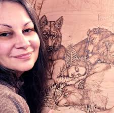 I am artist specialising in pyrography/crafts & sometimes graffiti themed  pieces. This was my 1st venture wood burning