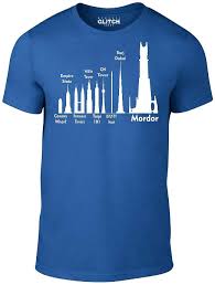 Mens Architectural Size Guide For Mordor T Shirt