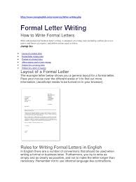 Creating an effective it cover letter can mean the difference between getting the job or your resume getting trashed. Formal Letter Writing Pdf