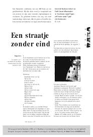 Http Www Eenhoorn Be Eenhoornsite Images Pdf Een 20straatje 20zonder 20eind By Uitgeverij De Eenhoorn Issuu