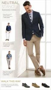 Blue Blazer Cream Pants Suits Men Business Mens Outfits Jeans Shop