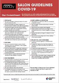 Public health guidance 19 pages. Professional Beauty Creates Beauty Salon Coronavirus Reopening Guideline Poster