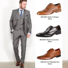 They are beautifully tailored with flattering fits and are designed with meticulous attention to detail. How To Match Dress Shoes With Your Suits Wedding Suits Men Grey Grey Suit Brown Shoes Grey Suit Shoes
