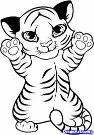 Download and print these baby tiger coloring pages for free. Cute Baby Tiger Coloring Pages Coloring Home