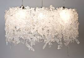 Waste Not Lamps Made From Recycled Plastic Utensils Plastic Utensils Modern Light Fixtures Chandelier