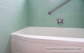 We are slowly but surely working on remodeling each room. My Experience Refinishing A Bathtub With Rust Oleum Tub And Tile Simple Practical Beautiful
