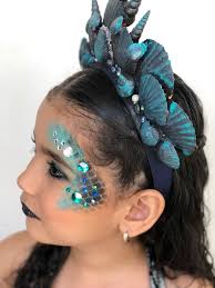 Mermaid Makeup Evil Mermaid Girls Kid Halloween Costume Makeup By Gabasonica Mermaid Costume Diy Cowgirl Halloween Costume Girls Mermaid Costume