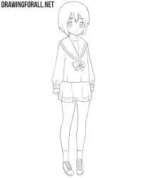 The area where the thumb connects is a bit fat. How To Draw An Anime Girl Easy