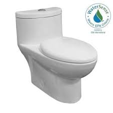 American Standard Tofino Complete 1 Piece 1 1 Gpf Dual Flush Elongated Toilet In White With Slow Close Seat 2996c206 020 The Home Depot One Piece Toilets American Standard Dual Flush Toilet