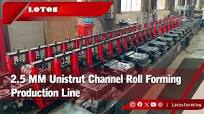 2.5 MM Unistrut Channel Roll Forming Production Line | Solar Strut Channel  Machine