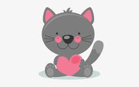 Download Cute Valentine Kitty Scrapbook Cuts Svg Cutting Files Valentines Cat Clip Art Transparent Png 432x432 Free Download On Nicepng