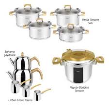 Yaptığımız araştırmalar sonucunda çelik tencere üreten markalar arasında en iyi marka emsan olmuştur. Hisar Venus Gold 18 Parca Celik Seti